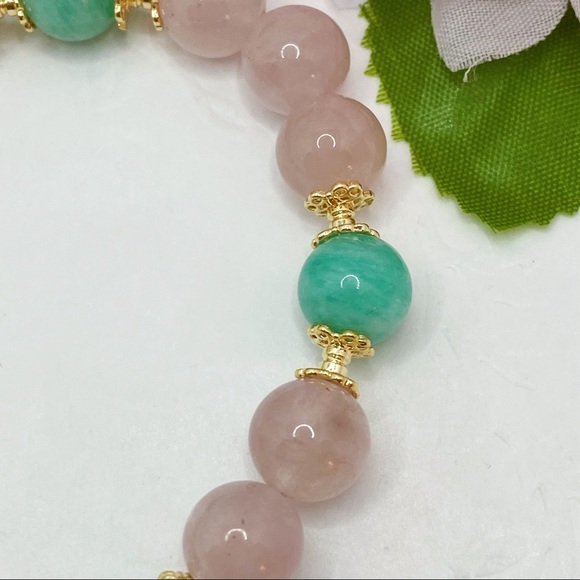 Nature Rose Quartz Tianhe Stone Bracelet - Picture 6 of 9